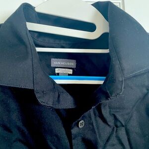Van Heusen black men’s long sleeve shirt regular fit
